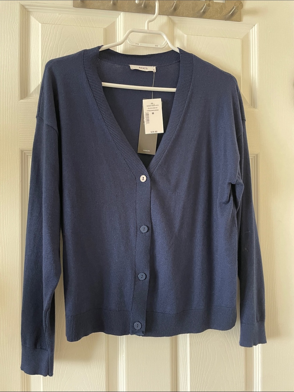 Ricki’s navy blue cashmere blend cardigan